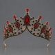 gothic Halloween Crown Dark Queen Skull Bat Headpiece