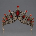 gothic Halloween Crown Dark Queen Skull Bat Headpiece