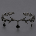 gothic Halloween Crown Dark Queen Skull Bat Headpiece