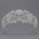 gothic Halloween Crown Dark Queen Skull Bat Headpiece