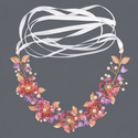 acrylic Floral Wreath Headband For Women
