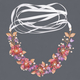 acrylic Floral Wreath Headband For Women