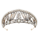 antique gold pearl crown french Court Style Geometric Diamond Wedding Crown