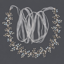 forest-Style Pearl Vine Tulle Waist Seal Adjustable Slimming Belt