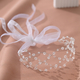 handwoven Mesh Diamond-Studded Bridal Headband