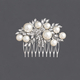 silver light luxury versatile hair comb pearl Rhinestone Party Updo Hair Comb