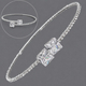 zircon Light Luxury Bangle Bracelet For Women