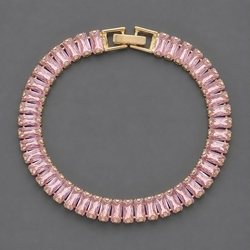 Pink Diamond Versatile Prong Chain Bracelet Bs-J5476gpink