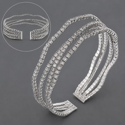 Silver Prong Chain Everyday Bracelet Bs-J5673s