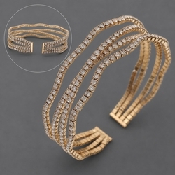 Gold Prong Chain Everyday Bracelet Bs-J5673g