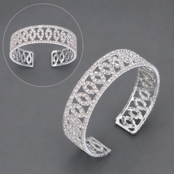 Silver Bridal Banquet Bracelet Bs-J5460s