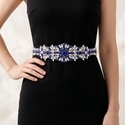 retro Rhinestone Ribbon Waist Seal Belt For Women