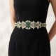 retro Rhinestone Ribbon Waist Seal Belt For Women