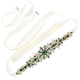 retro Rhinestone Ribbon Waist Seal Belt For Women