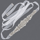 retro Rhinestone Ribbon Waist Seal Belt For Women