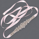 retro Rhinestone Ribbon Waist Seal Belt For Women