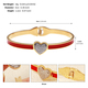 stainless Steel Oil-Drop Heart Open Bangle Bracelet