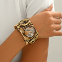 light Luxury European Style Women's Bracelet With Inlaid Gemstone Design