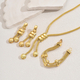 european American Style Geometric Tassel Jewelry Set