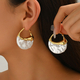 elegant Pearl-Inlaid Earrings For Women