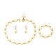 pearl Mother-Of-Pearl Earrings Necklace Bracelet Set For Women