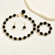 pearl Mother-Of-Pearl Earrings Necklace Bracelet Set For Women