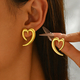 geometric Irregular Gemstone Inlay Women's Earrings