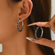 geometric Irregular Gemstone Inlay Women's Earrings