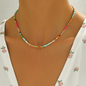 bohemian Colorful Crystal Bead Long Necklace For Women