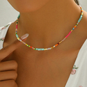 bohemian Colorful Crystal Bead Long Necklace For Women