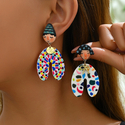 cartoon Character Stud Earrings | Personalized Indian Doll Design