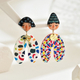 cartoon Character Stud Earrings | Personalized Indian Doll Design