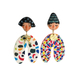 cartoon Character Stud Earrings | Personalized Indian Doll Design