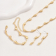 teardrop Design Women's Necklace Earrings Bracelet Jewelry Set