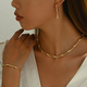teardrop Design Women's Necklace Earrings Bracelet Jewelry Set