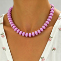 geometric Colorful Handmade Beaded Necklace