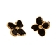 colorful Oil-Drip Four-Leaf Clover Stainless Steel Stud Earrings