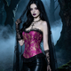 red lace Corset Waist Trainer Bustier Top For Women
