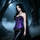 purple lace Corset Waist Trainer With Bustier Fishbone Detail