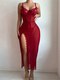 lace Hollow Out Mesh See-Through Bodysuit Sleepwear Set