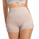 high-Waist Tummy-Control Leopard Print Sports Shorts