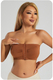 plus-Size Wireless Front-Closure Push-Up Bandeau Bra