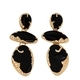 retro Flower Heart Stud Earrings For Women