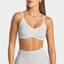leopard Print Sports Bra Thin Straps Quick-Dry Yoga Wear