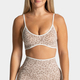 leopard Print Sports Bra Thin Straps Quick-Dry Yoga Wear