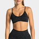 leopard Print Sports Bra Thin Straps Quick-Dry Yoga Wear