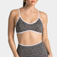 leopard Print Sports Bra Thin Straps Quick-Dry Yoga Wear
