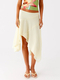high Waist Irregular Hem Vacation Skirt