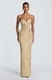 lace Strapless Bodycon Long Evening Dress