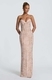 lace Strapless Bodycon Long Evening Dress